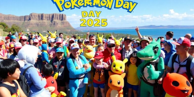 Pokémon fans celebrating in Australia during Pokémon Day 2025.