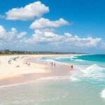 Families enjoying a sunny day at Queensland's beaches.