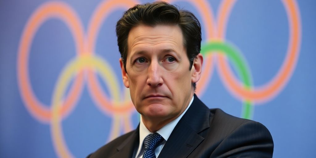 Sebastian Coe appears thoughtful after IOC election defeat.